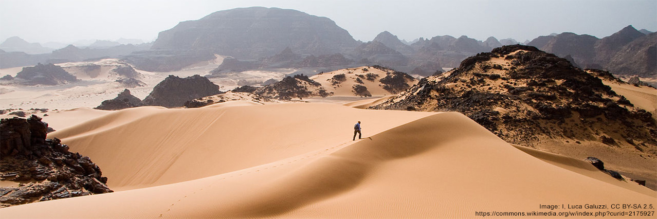 African desert via WikiMedia