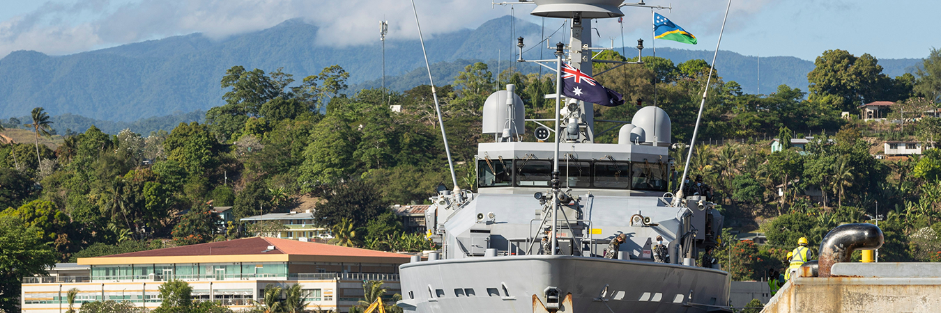 HMAS Ararat visits Solomon Islands