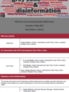 ASPI Masterclass: Grey zone and disinformation